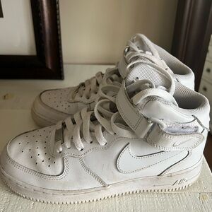 Nike Air Force 1 White High-Top Sneakers